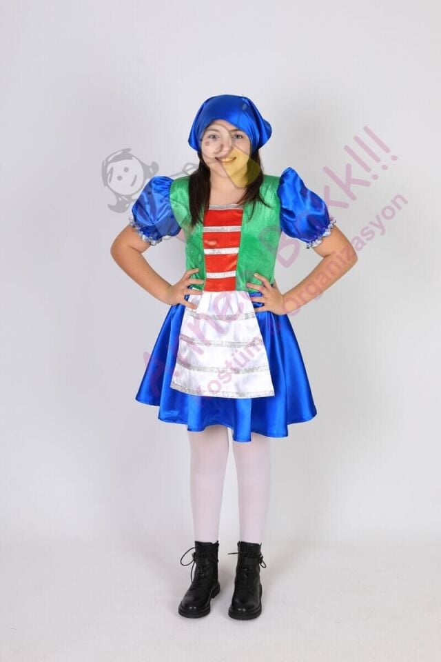 Rus Kız Çocuk Kostümü, Rusya Temalı Kız Çocuk Kıyafeti