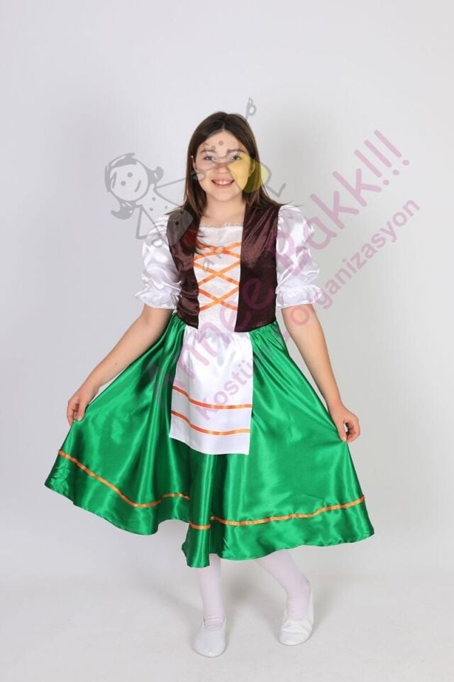 Hollanda Temalı Kız Çocuk Kıyafeti, Hollandalı Kız Çocuk Kostümü