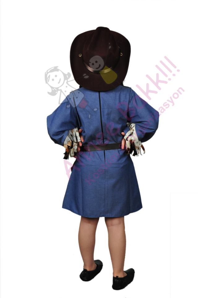 Kovboy Kız Çocuk Kostümü, Kovboy Temalı Kız Çocuk Kıyafeti