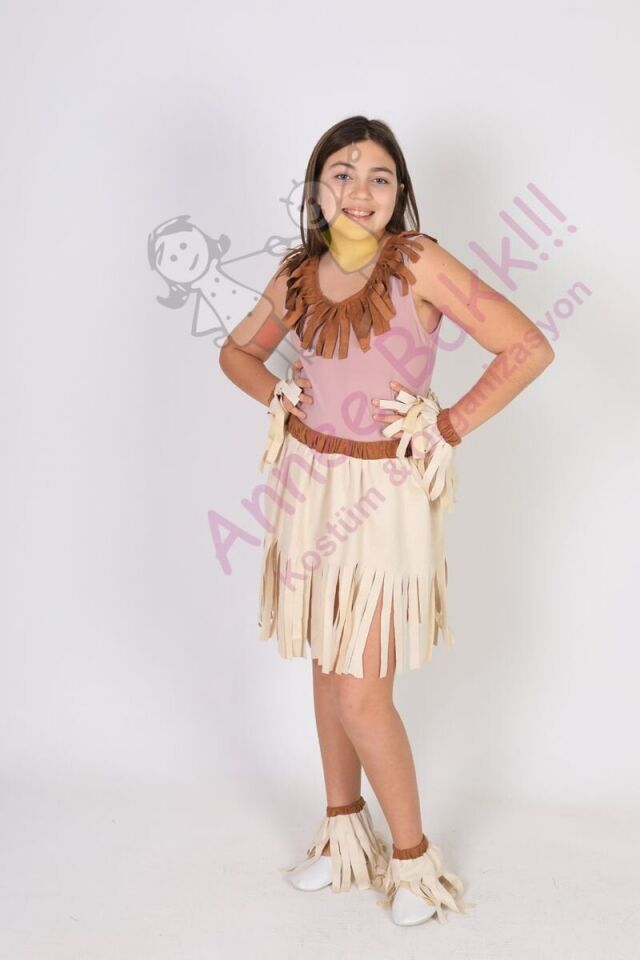 Afrika Kız Çocuk Kostümü, Safari ve Afrika Temalı Çocuk Kıyafeti