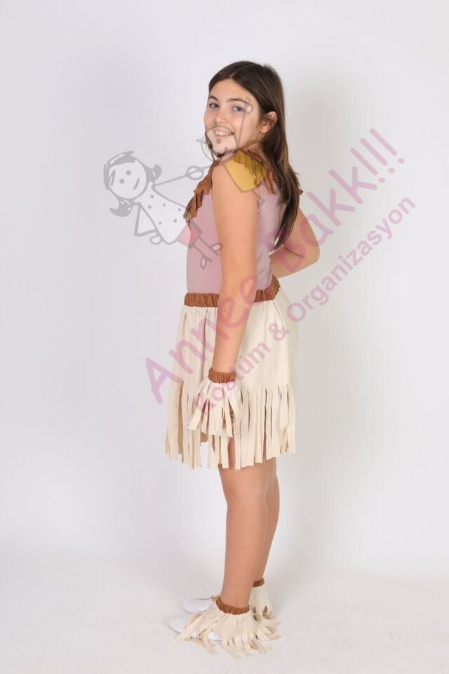 Afrika Kız Çocuk Kostümü, Safari ve Afrika Temalı Çocuk Kıyafeti