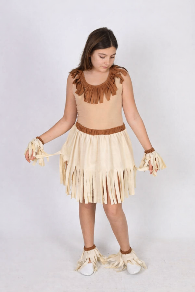 Afrika Kız Çocuk Kostümü, Safari ve Afrika Temalı Çocuk Kıyafeti