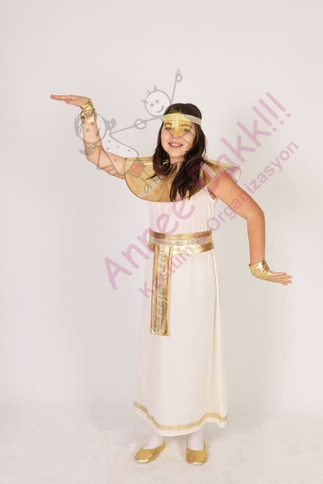 Mısırlı Çocuk Kostümü, Antik Mısır Kız Çocuk Kostümü