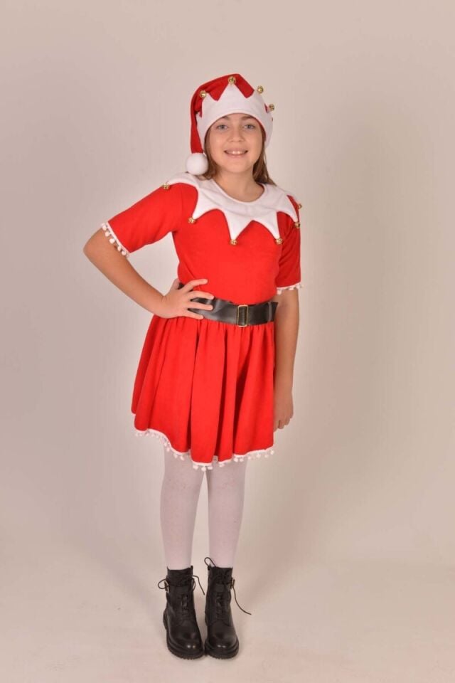 Yeni Yıl Joker Kız Çocuk Kostümü, Kız Çocuklarına Özel Eğlenceli Yılbaşı Kostümü