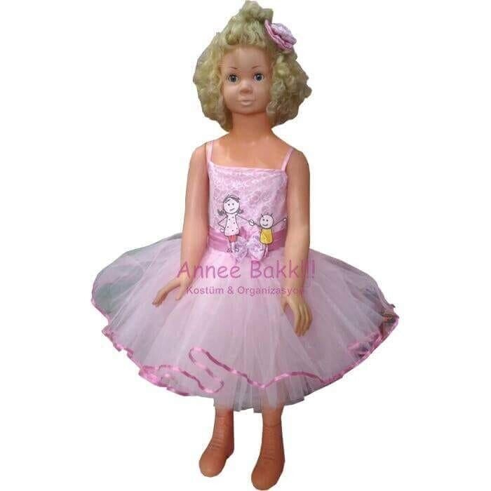 Kabarık Mini Prenses Kostümü, Tüllü Prenses Elbisesi, Pembe Renk Tüllü Prenses Kostümü