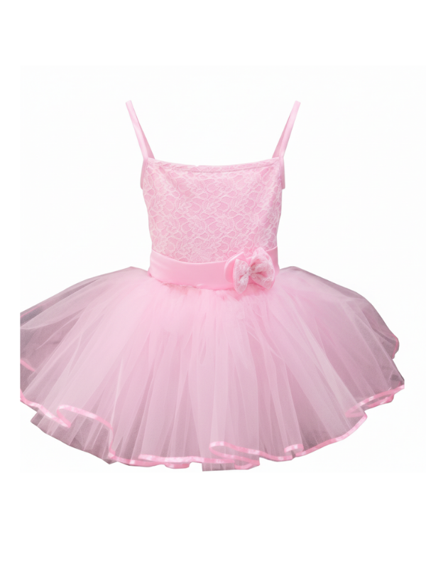 Kabarık Mini Prenses Kostümü, Tüllü Prenses Elbisesi, Pembe Renk Tüllü Prenses Kostümü