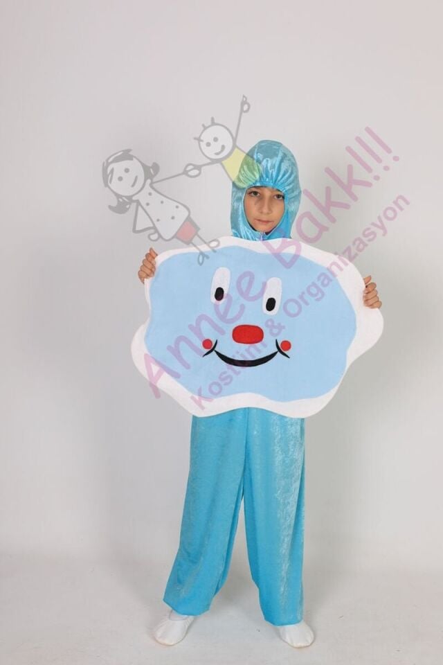 Çocuk Bulut Kostümü, Bulut ve Doğa Kıyafeti, Piyes ve Etkinlik Kostümleri