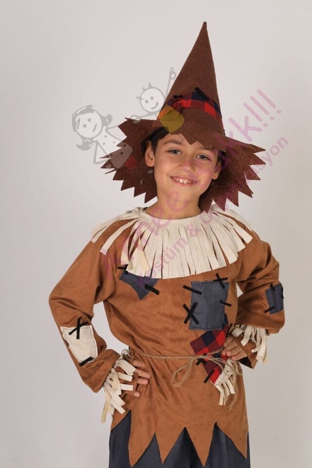 Çocuk Korkuluk Kostümü, Korkuluk Kıyafeti, Piyes ve Etkinlik Kostümleri