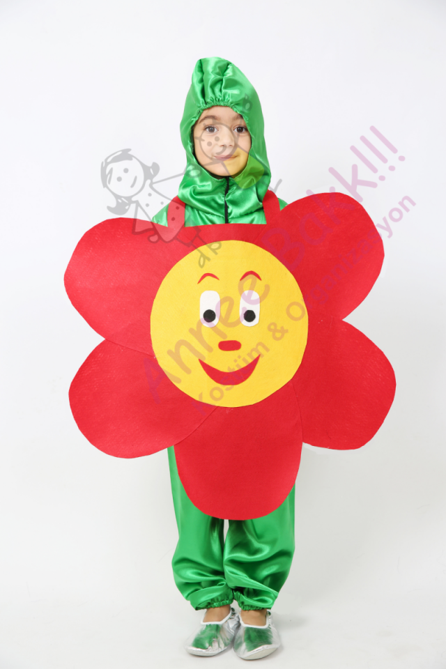 Çiçek Kostümü, Çocuk Çiçek Kıyafeti, Doğa ve Çevre Kostümleri, Etkinlik Kostümleri