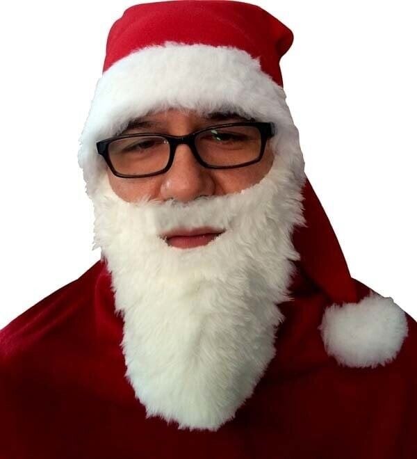 Noel BabaSakal ve Şapka Seti, Yeni Yıl Noel Baba Aksesuarları