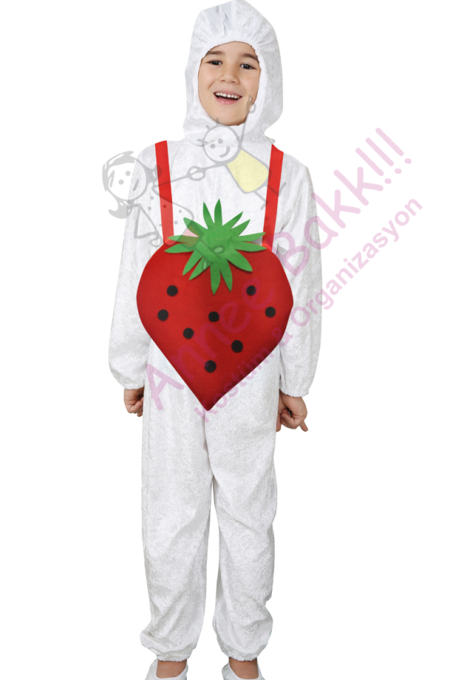Çilek Kostümü, Çocuk Çilek Kostümü, Meyve ve Gıda Kostümleri