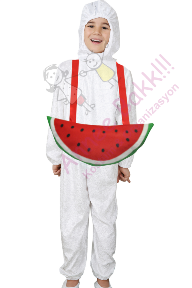 Karpuz Kostümü, Çocuk Karpuz Kostümü, Gıda ve Meyve Kostümleri