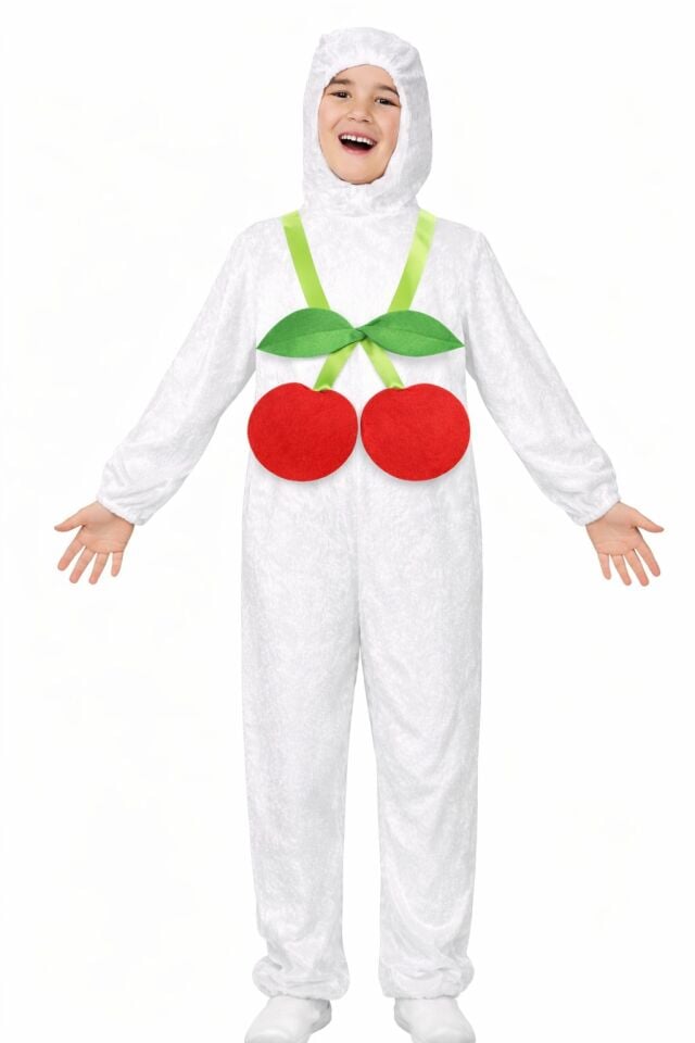 Kiraz Kostümü, Kiraz Çocuk Kostümü, Meyve ve Gıda Kostümleri