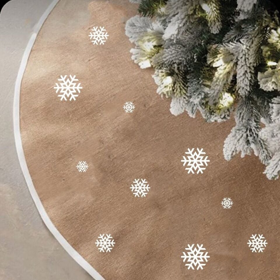 Eskitme Model Kar Taneli Ağaç Altlığı, Yeni Yıl Aksesuarları