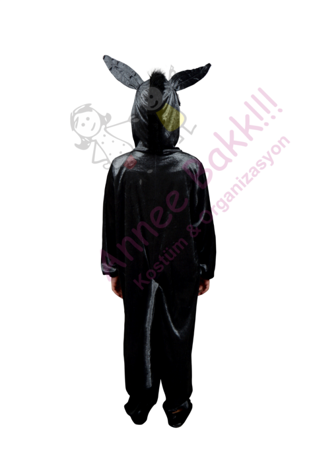 Kadife Kumaş Eşek Kostümü, Çocuk Gösteri ve Etkinlikleri İçin Eşek Kıyafeti