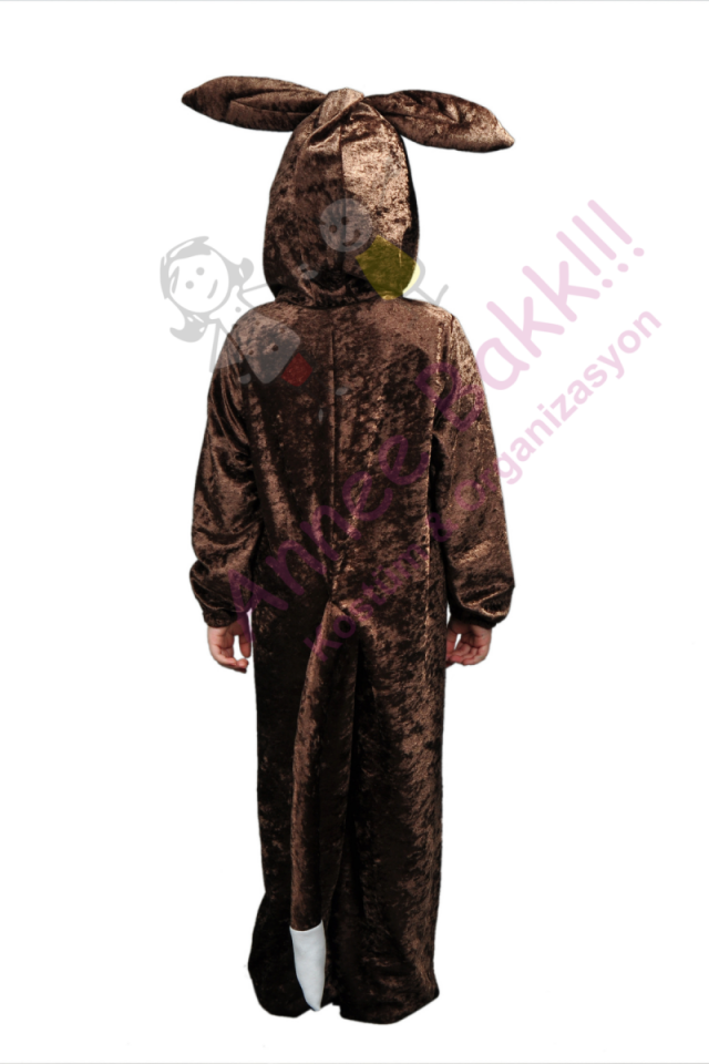 Çocuk Kurt Kostümü, Kadife Kumaş Kurt Çocuk Kostümü