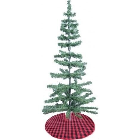 Ekose Desenli Ağaç Altlığı, Noel Ağacı Altlığı, Yılbaşı Aksesuarları