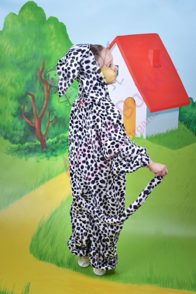 Dalmaçyalı Köpek Kostümü, Sevimli Köpek Kostümü, Çocuklar İçin Dalmaçyalı Kostümü