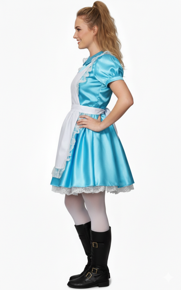 Yetişkin Alice Kostümü, Masal Kahramanı Alice Kıyafeti, Alice Harikalar Diyarında