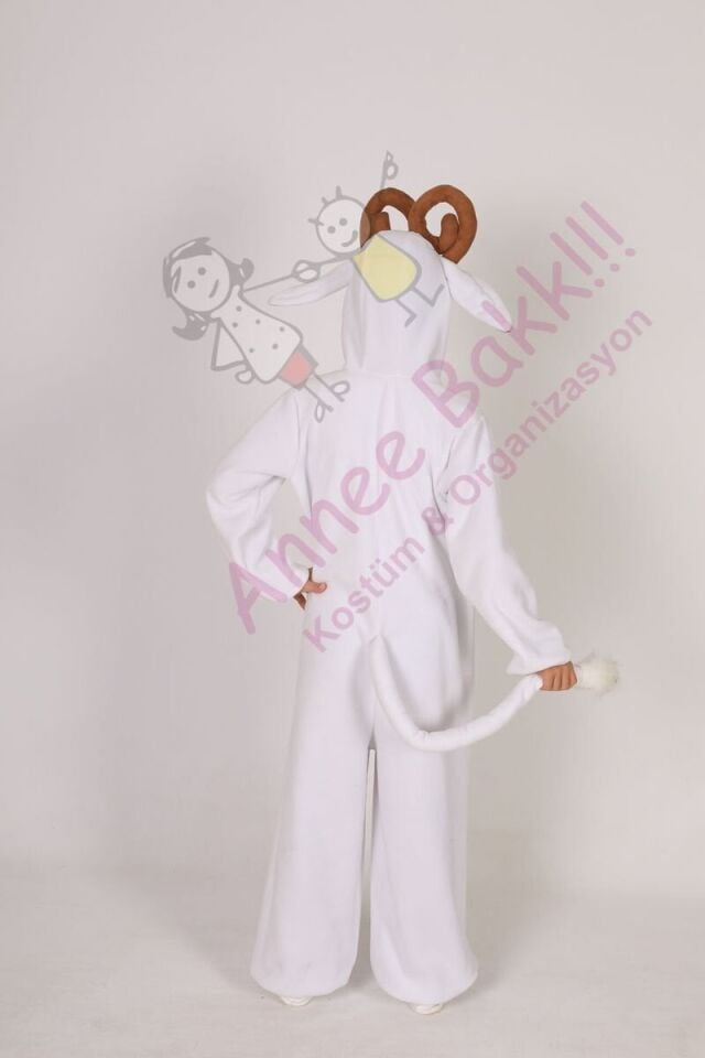 Polar Kumaş Keçi Kostümü, Çocuk Keçi Kostümü, Keçi Çocuk Kostümü