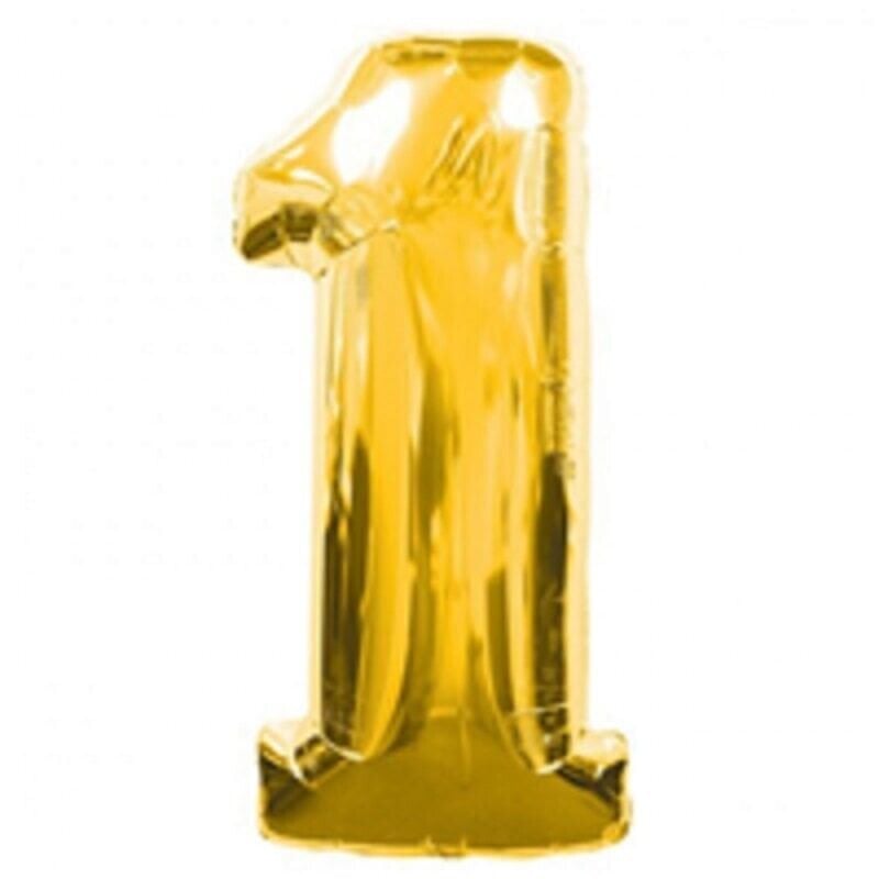 1 Rakam Folyo Balon Gold