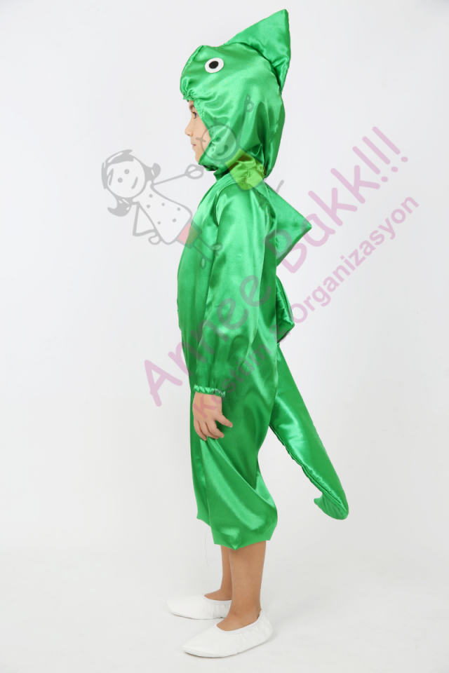 Saten Kumaş Ejderha-Dinozor Kostümü, Çocuklar İçin Ejderha-Dinozor Kostümü