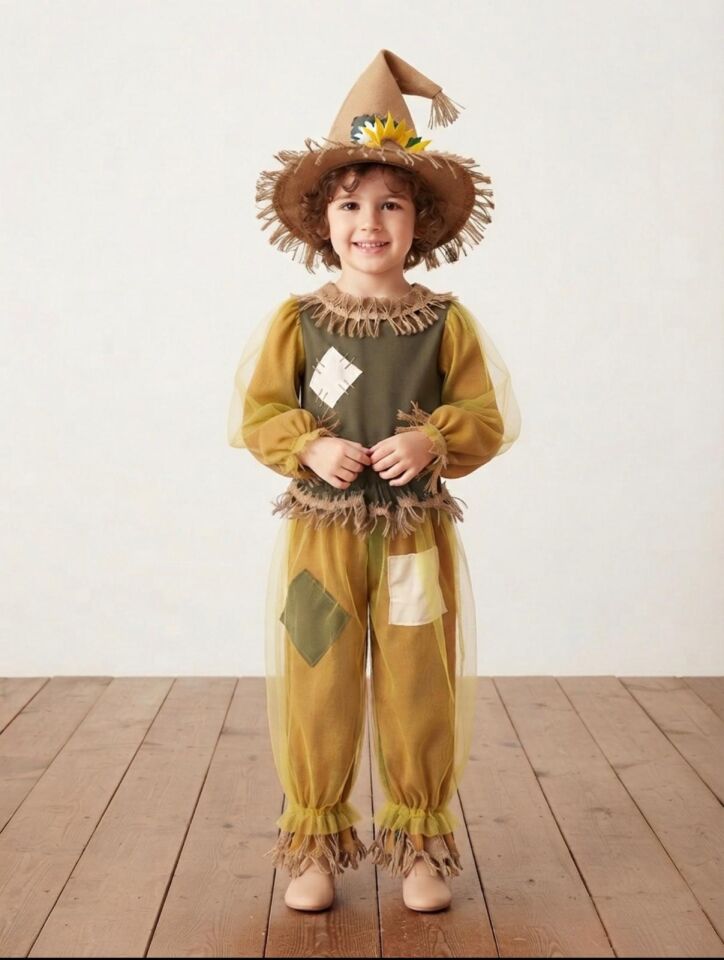 Korkuluk Çocuk Kostümü, Unisex Korkuluk Kostüm