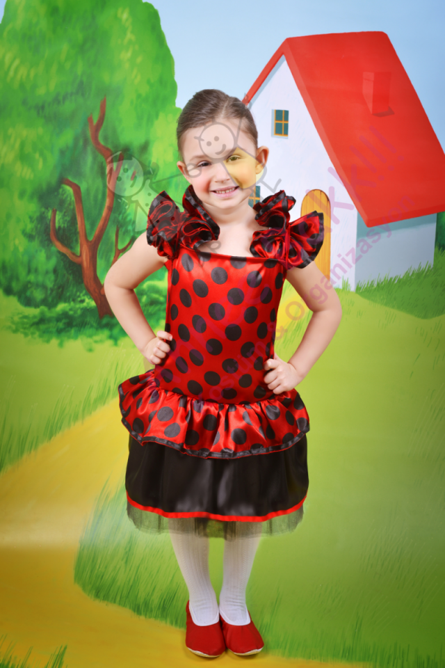 Uğur Böceği Temalı Kız Çocuk Kostümü, Uğur Böceği Çocuk Kıyafeti