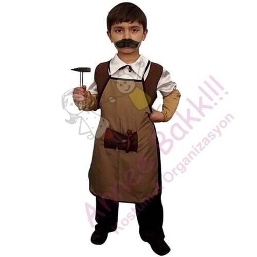 Gepetto Usta Çocuk Kostümü, Gepetto Baba Kıyafeti, Oyuncak Tamircisi Kostümü