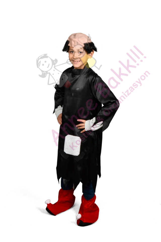 Gargamel Çocuk Kostümü, Büyücü Gargamel Kıyafeti, Şirinler Karakter Kostümleri