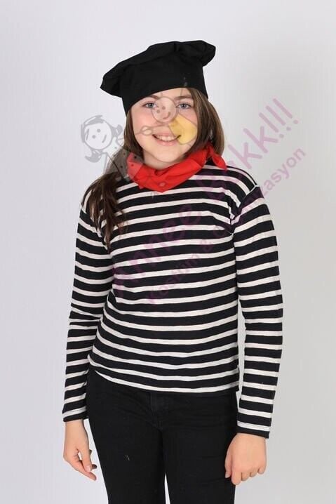 Pandomim Aksesuarları, Pandomim Gösterisi Kız Çocuk Şapka-Fular Seti