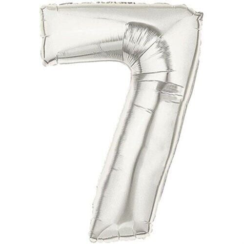 7 Rakam Folyo Balon Gümüş