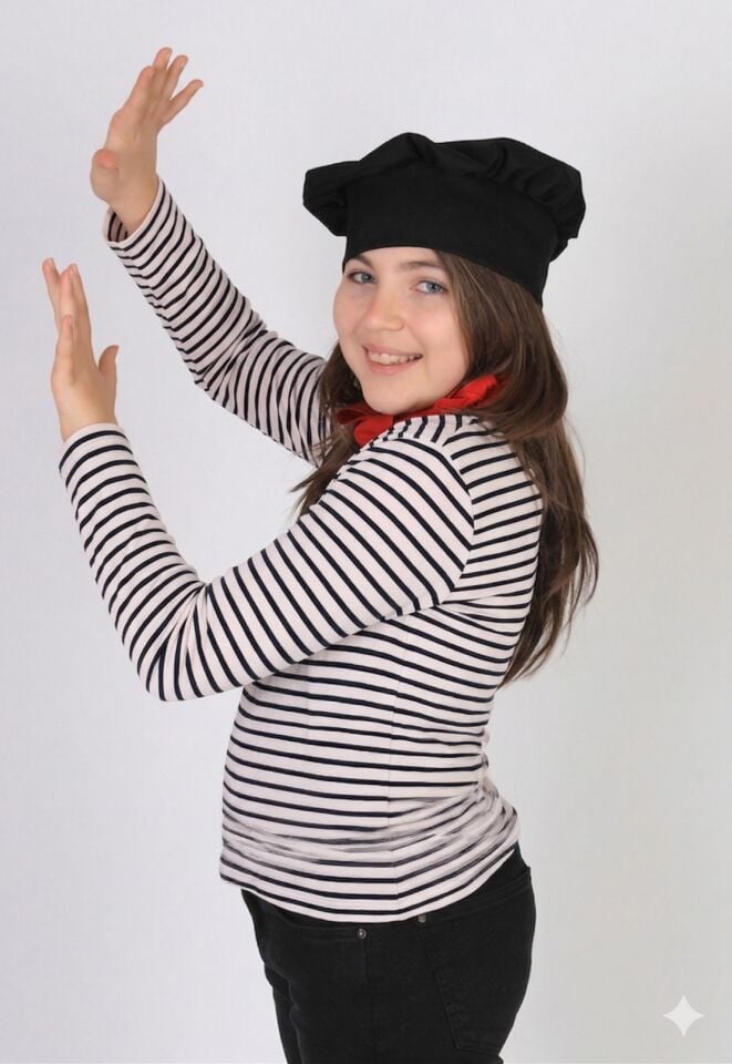 Kız Çocuk Pandomim Tişörtü, Pandomim Sahne Tişörtü