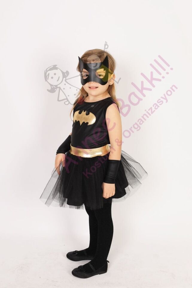 Mini Batgirl Kostüm Seti, Kız Çocuklarına Özel Batgirl Kostümü