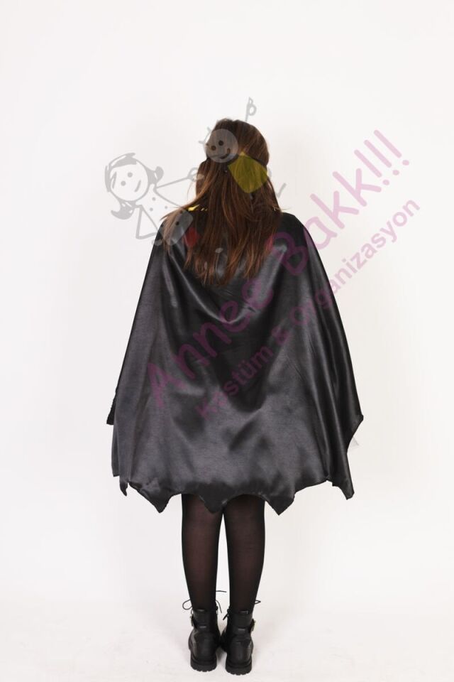 Batgirl Kız Çocuk Kostümü, Batman Kız Çocuk Kıyafeti, Çizgi Karakter Kostümü