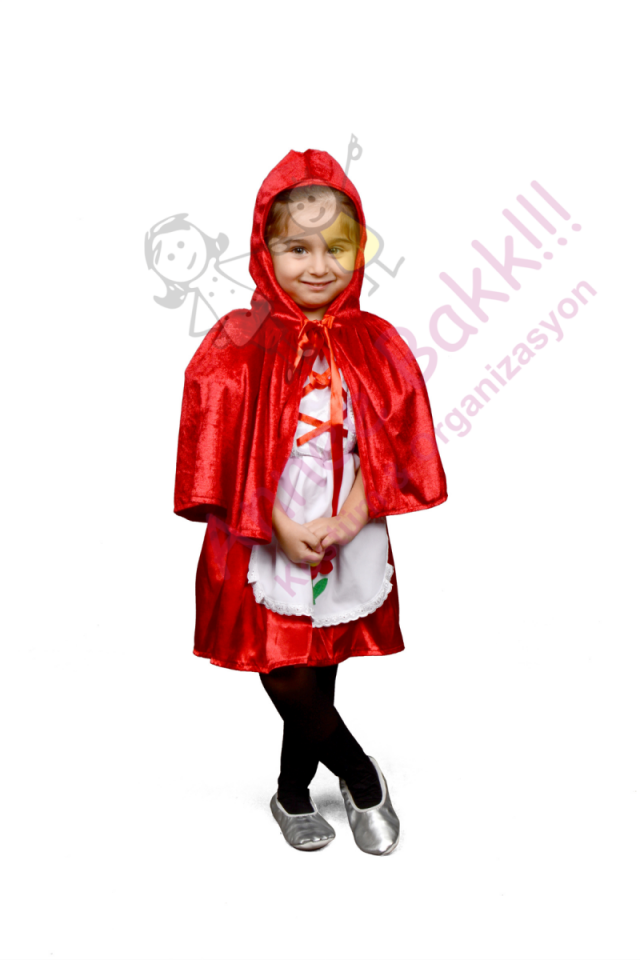 Kırmızı Başlıklı Kız Pelerini, Kırmızı Pelerin, Masal Karakter Kostümü Kırmızı Pelerin