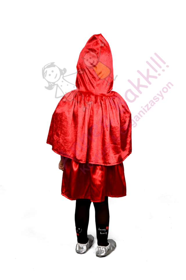 Kırmızı Başlıklı Kız Pelerini, Kırmızı Pelerin, Masal Karakter Kostümü Kırmızı Pelerin