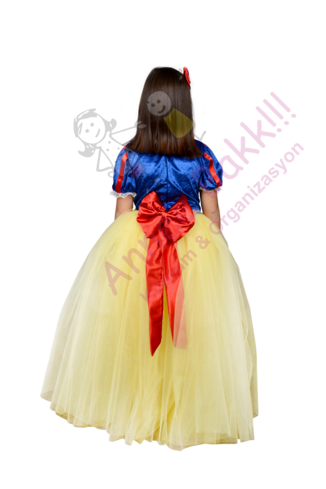 Lüks Pamuk Prenses Kostümü, Kız Çocuk Lüx Pamuk Prenses Elbisesi