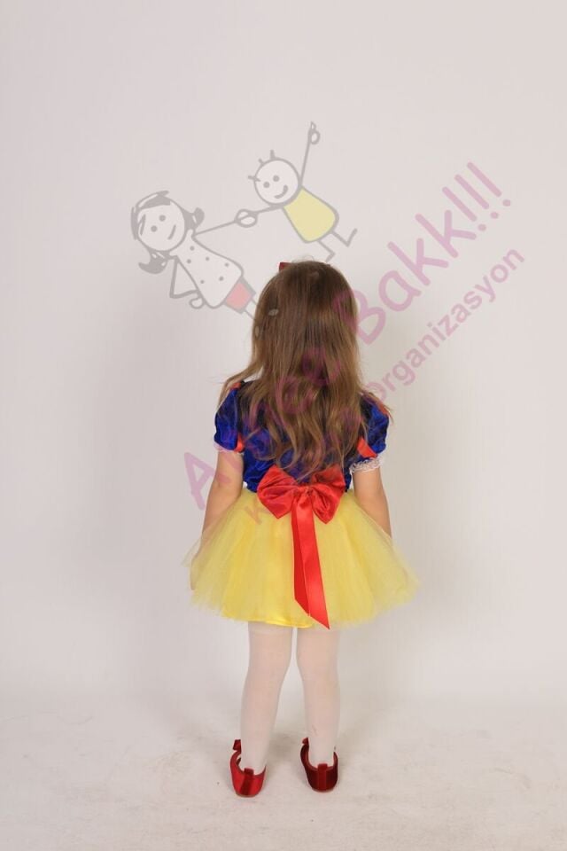 Minik Kız Çocuk Pamuk Prenses Kostümü, Kız Çocuk Lüx Pamuk Prenses Elbisesi