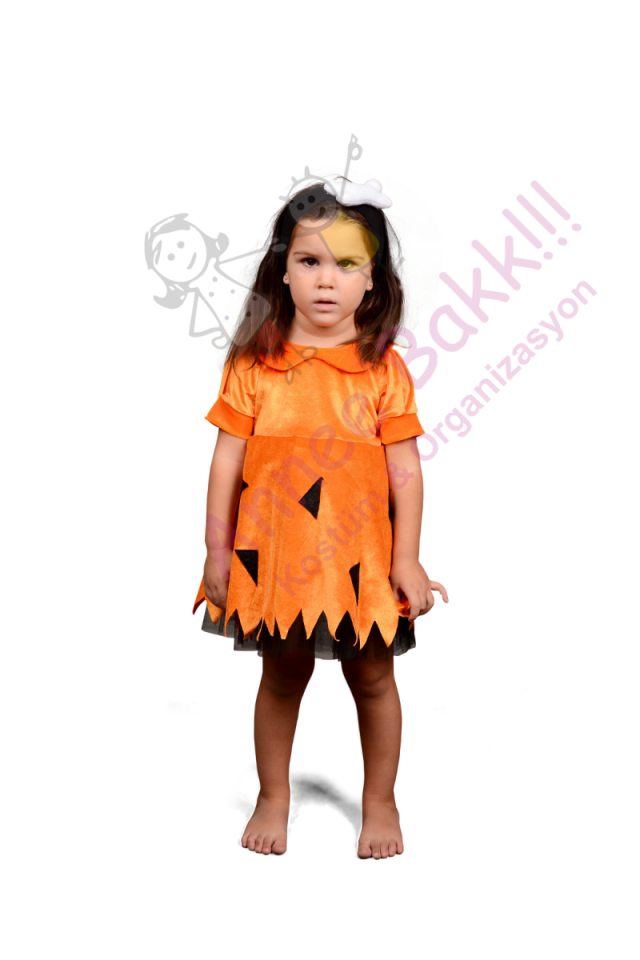 Taş Devri Çakıl Kız Çocuk Kostümü, Çakıl ve Bambam Karakter Kostümleri