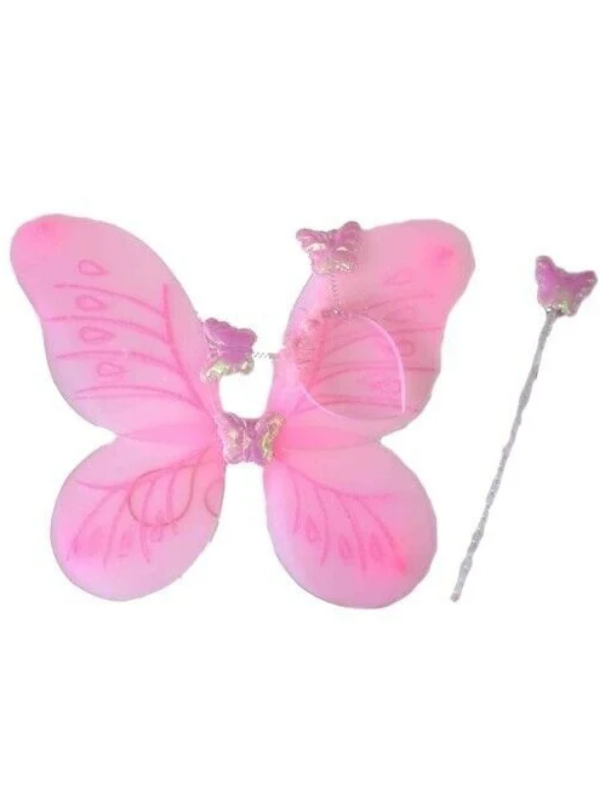 Pembe Kelebek Kanadı Set