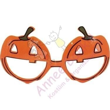 Balkabağı Şeklinde Gözlük, Cadılar Bayramı Aksesuarları, Hızlı Kargo