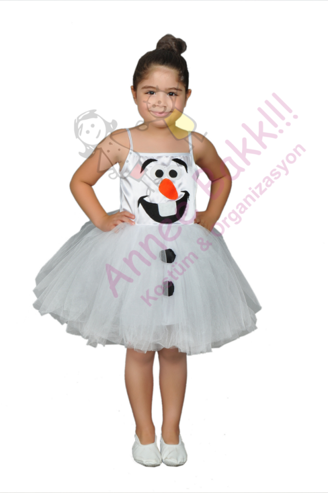 Kardan Adam Prenses Kostümü, Olaf Tül Kostüm
