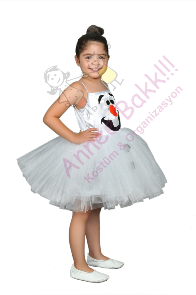 Kardan Adam Prenses Kostümü, Olaf Tül Kostüm
