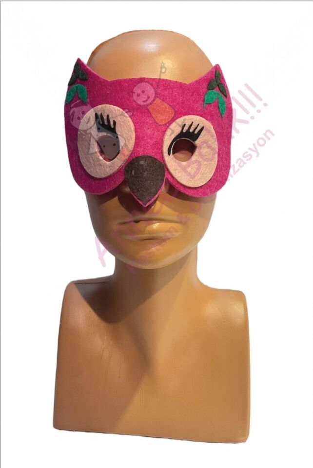 Keçe Kumaş Çocuk Baykuş Maskesi, Doğa ve Hayvan Maskeleri