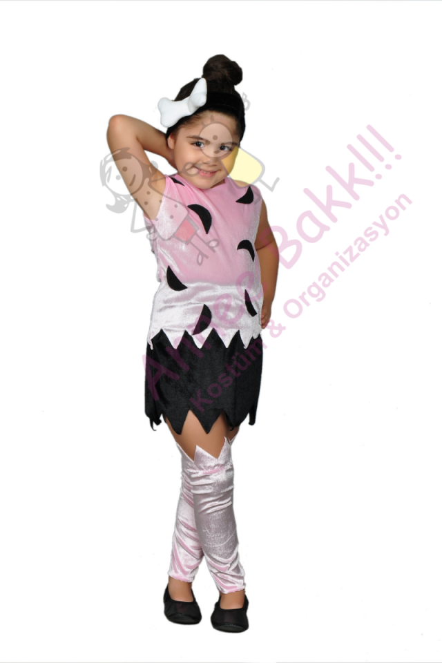 Taş Devri Çocuk Kostümü, Taş Devri Kız Çocuk Kıyafeti
