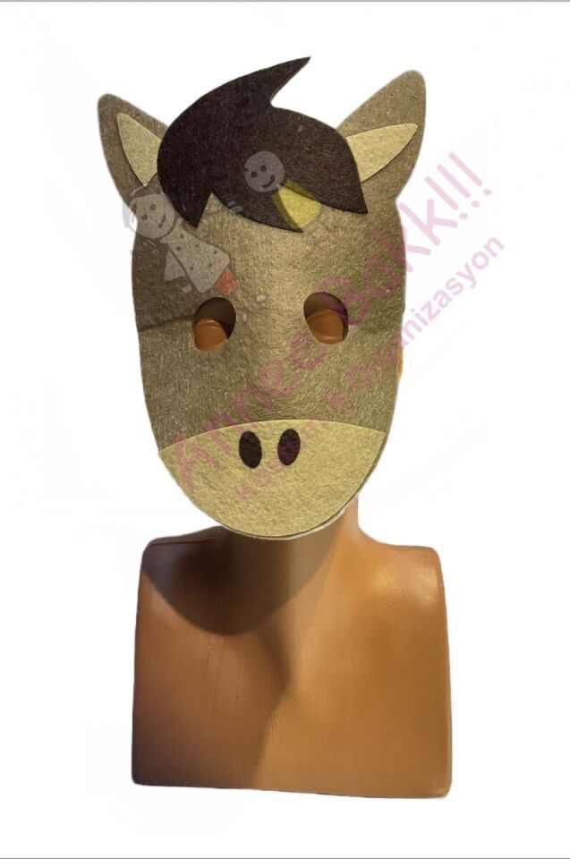 Keçe Kumaş Çocuk At Maskesi, Doğa ve Hayvan Maskeleri