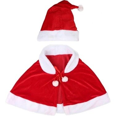 Kadife Kumaş Noel Çocuk Pelerini, Noel Çocuk Pelerini - 2