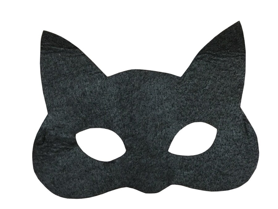 Keçe Kumaş Kedi Maskesi, Hayvan ve Doğa Maskeleri, Hızlı Kargo - 1
