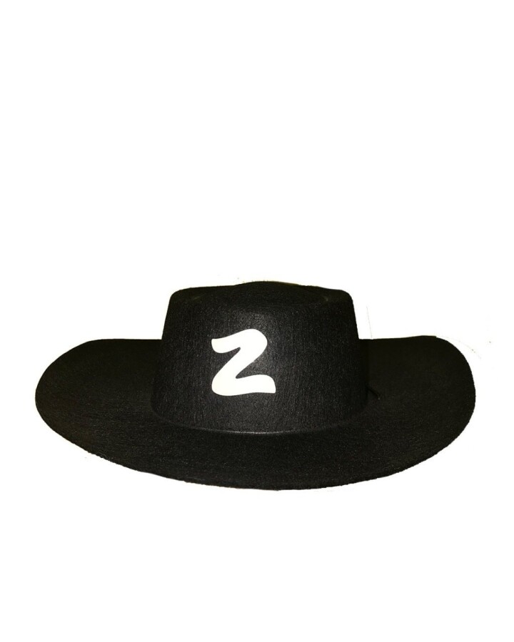 Keçe Kumaş Zorro Şapkası, Çocuk Zorro Şapkası, Hızlı Kargo - 1